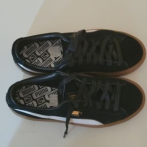 Puma black andWhite Platform Sneakers